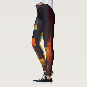 Stedelijke lichten Abstracte geometrie Leggings