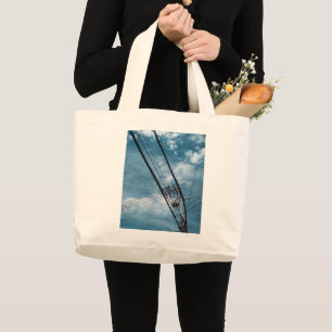 Stedelijke lucht Seoul Zuid-Korea Grote boodschapp Tote Bag
