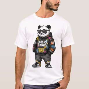 Stedelijke Panda Straat Beest Graffiti Hoodie Cart T-shirt