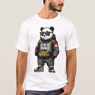 Stedelijke Panda Straat Beest Graffiti Hoodie Cart T-shirt