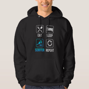Stedelijke scooter en e-scooter voor duw en schop hoodie