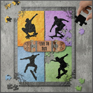 Stedelijke Skateboarder Straatkunst Graffiti Puzze Legpuzzel