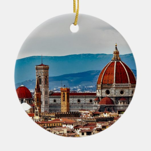 Stedelijke stad Florence, Italië Keramisch Ornament (Voorkant)