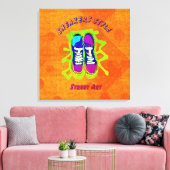 Stedelijke stijl: Street Art Stretched Canvas Prin (Insitu (Woonkamer))