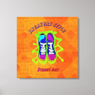 Stedelijke stijl: Street Art Stretched Canvas Prin Afdruk