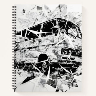 Stedelijke Straatkunst Abstract Gebroken Vintage B Notitieboek