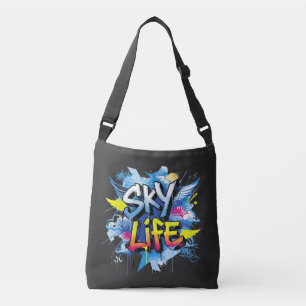 Stedelijke Straatkunst Skyspringen Graffiti SKY LI Crossbody Tas