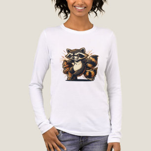 Stedelijke Straatvechter Wasbeer Brandkraan Lange Tri-Blend Shirt