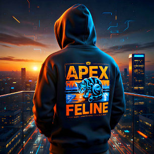 Stedelijke Streetwear Kattenliefhebber Alpha Stijl Hoodie
