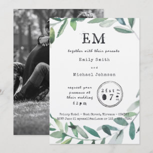 Stedelijke Tuin Charme - Rustieke Lettertype Kraft Kaart