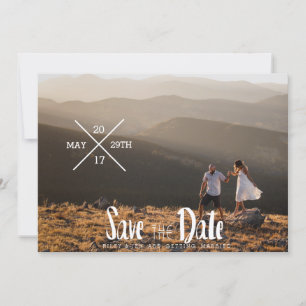 Stedelijke typografie   De datumfoto opslaan Save The Date