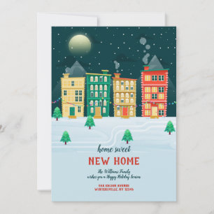 Stedelijke verhuis aankondiging voor vakantieperio