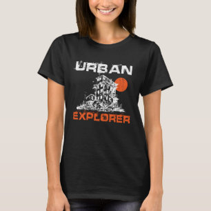 Stedelijke Verkenner Urbex Verlaten Gebouwen Indus T-shirt