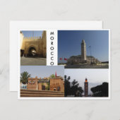 Steden in Marokko Briefkaart (Voorkant / Achterkant)