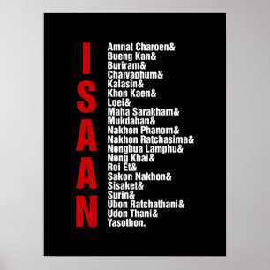 Steden van Isaan, Thailand Poster