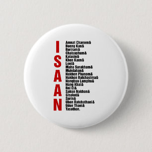 Steden van Isaan, Thailand Ronde Button 5,7 Cm