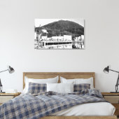 Stedman Street Bridge en Deer Mountain, Canvas Afdruk (Insitu (Slaapkamer))