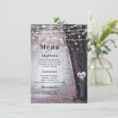 steeds meer | Betoverd sprookjesbos | Mauve Dinner Menu (Staand voorkant)