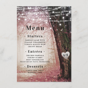 steeds meer   Betoverd sprookjesbos   Roze diner Menu