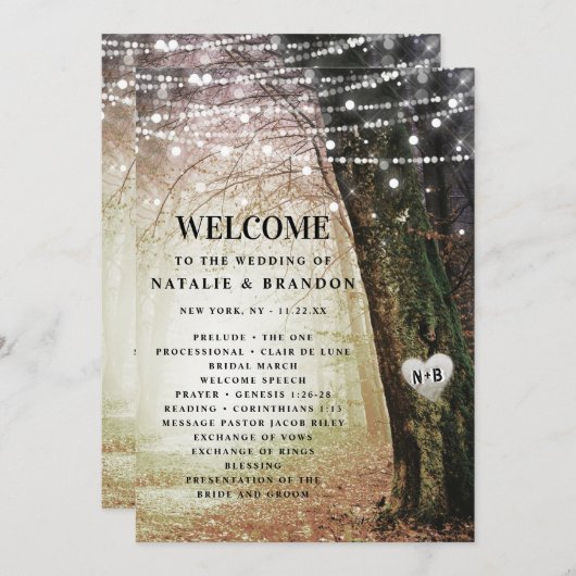 steeds meer | Betoverde Fairy Forest Amber Ceremon Programma (Voorkant / Achterkant)