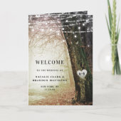 steeds meer | Betoverde Fairy Forest trouwceremoni Programma (Voorkant)