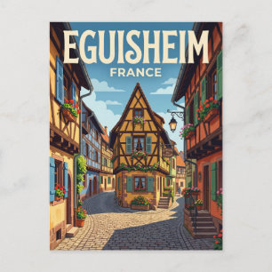 Steeg in Eguisheim, Frankrijk Frankrijk Briefkaart