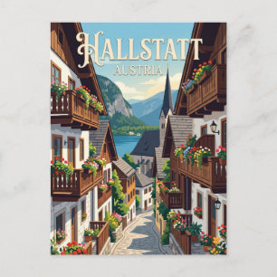 Steeg in Hallstatt Oostenrijk Briefkaart