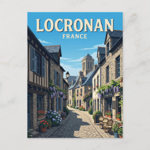 Steeg in Locronan Frankrijk Briefkaart
