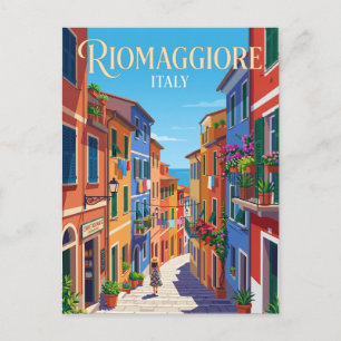 Steeg in Riomaggiore Italië Briefkaart