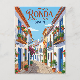 Steeg in Ronda Spanje Briefkaart
