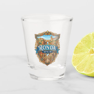 Steeg in Ronda Spanje Shot Glas