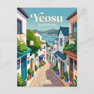 Steeg in Yeosu Zuid-Korea Briefkaart