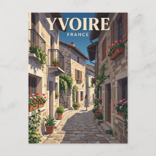 Steeg in Yvoire Frankrijk Briefkaart