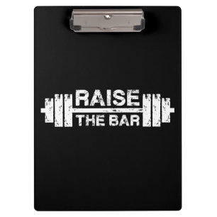 Steek de balk omhoog, Barbell - Gym Workout Inspir Klembord
