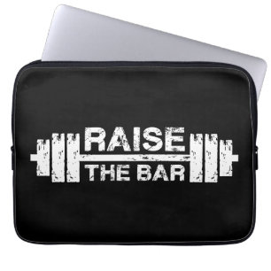 Steek de balk omhoog, Barbell - Gym Workout Inspir Laptop Sleeve