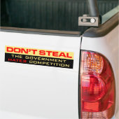 Steek de Bumpersticker van de regering niet (Op Truck)