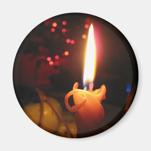 Steek de Kaarsmagneet aan Magneet (Voorkant)