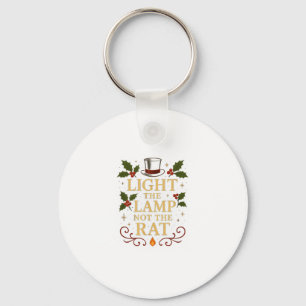 Steek De Lamp Aan Niet De Rat Grappig Kerstmis Mat Sleutelhanger