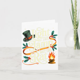 Steek De Lamp Aan Niet De Rat Grappige Kerstmatch Kaart
