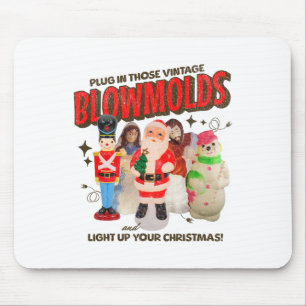 Steek die vintage-blowmolds in het stopcontact en  muismat