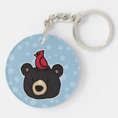 Steek en vriendelijke bosdieren, voeg Jouw naam to Sleutelhanger (Achterkant)