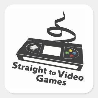 Steek het aan het man! (of wie...) vierkante sticker