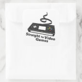 Steek het aan het man! (of wie...) vierkante sticker (Tas)