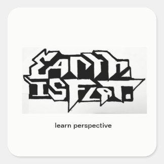 Steek je ogen dicht vierkante sticker