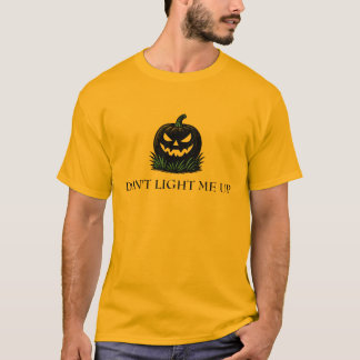 Steek Me Niet Aan Pompoen Gadsden Vlag Parodie T-shirt