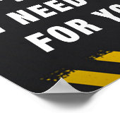 Steek mijn tools niet poster (Hoek)