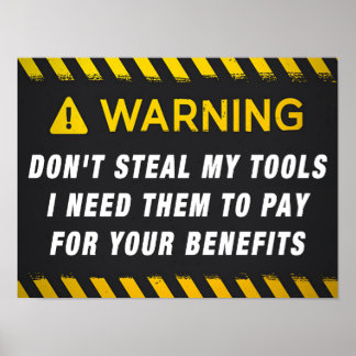Steek mijn tools niet poster