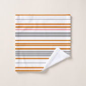 Steekgrijze strepen bad handdoek (Wasdoekje)