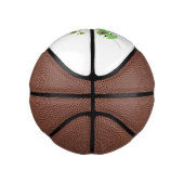 Steekgroene dolle cartoon basketbal (Rechts)