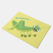 Steekgroene dolle cartoon deurmat (Schuin)